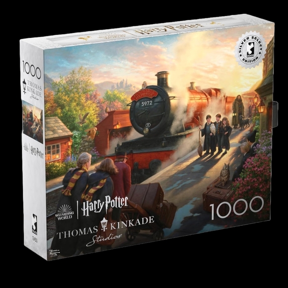 Thomas Kinkade Hogwarts Express Train 1000 Piece Puzzle - Picture 6 of 6